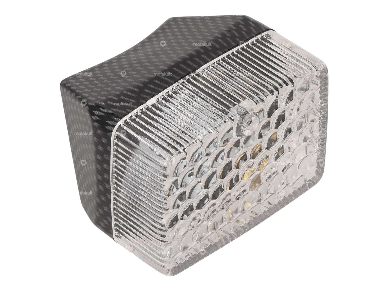 Feu arrière Tun'R carbone - blanc Carousel Image 1