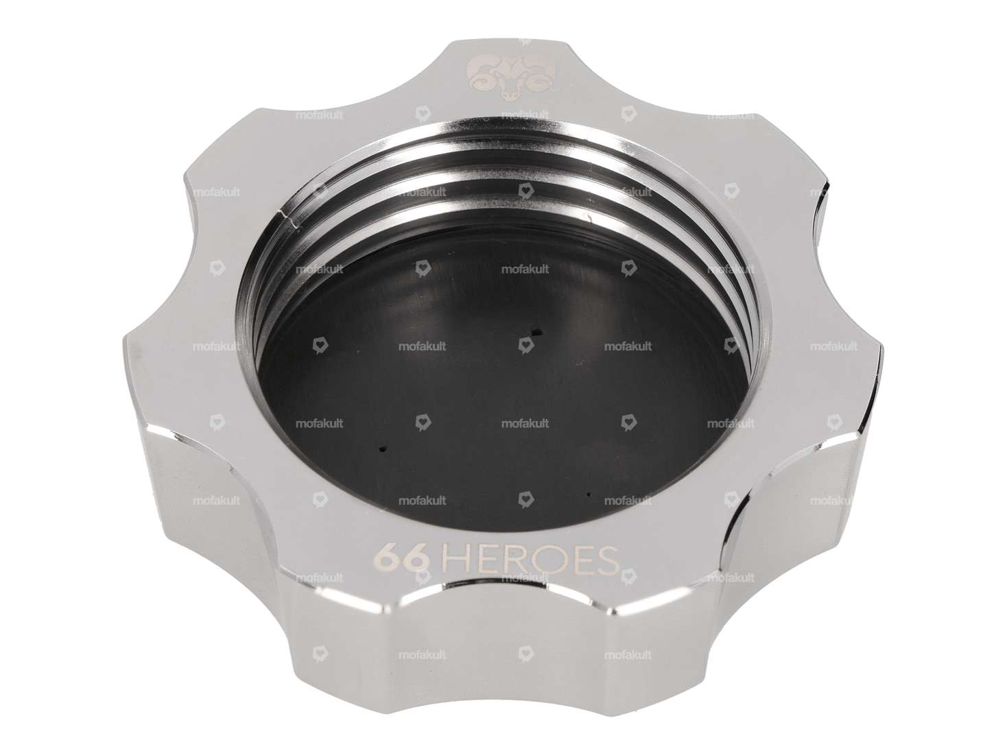66HEROES Bouchon de réservoir M44 Alu Chrome | Sachs Carousel Image 2