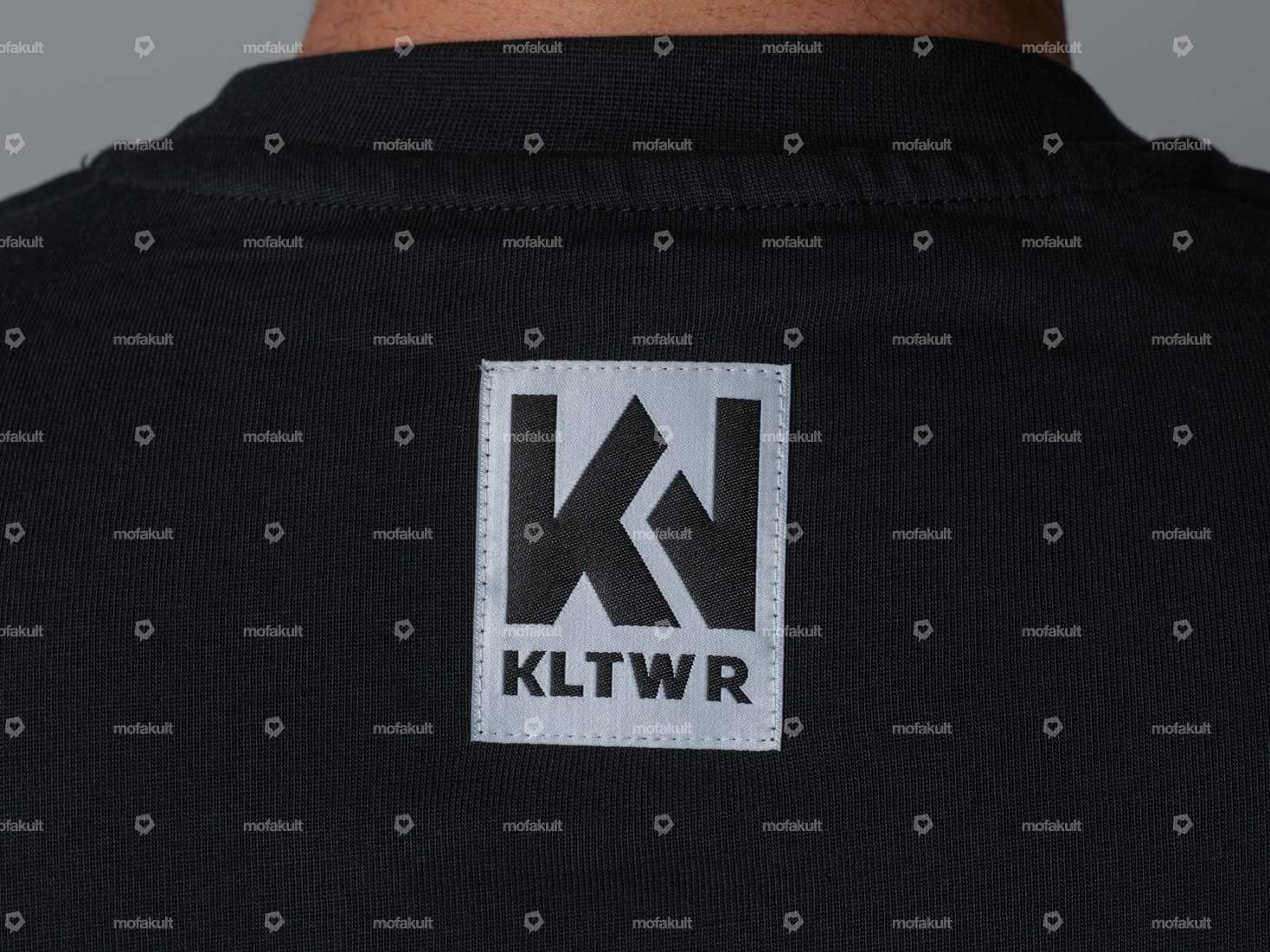 KULTWEAR T-shirt "Crew" noir / blanc Carousel Image 5