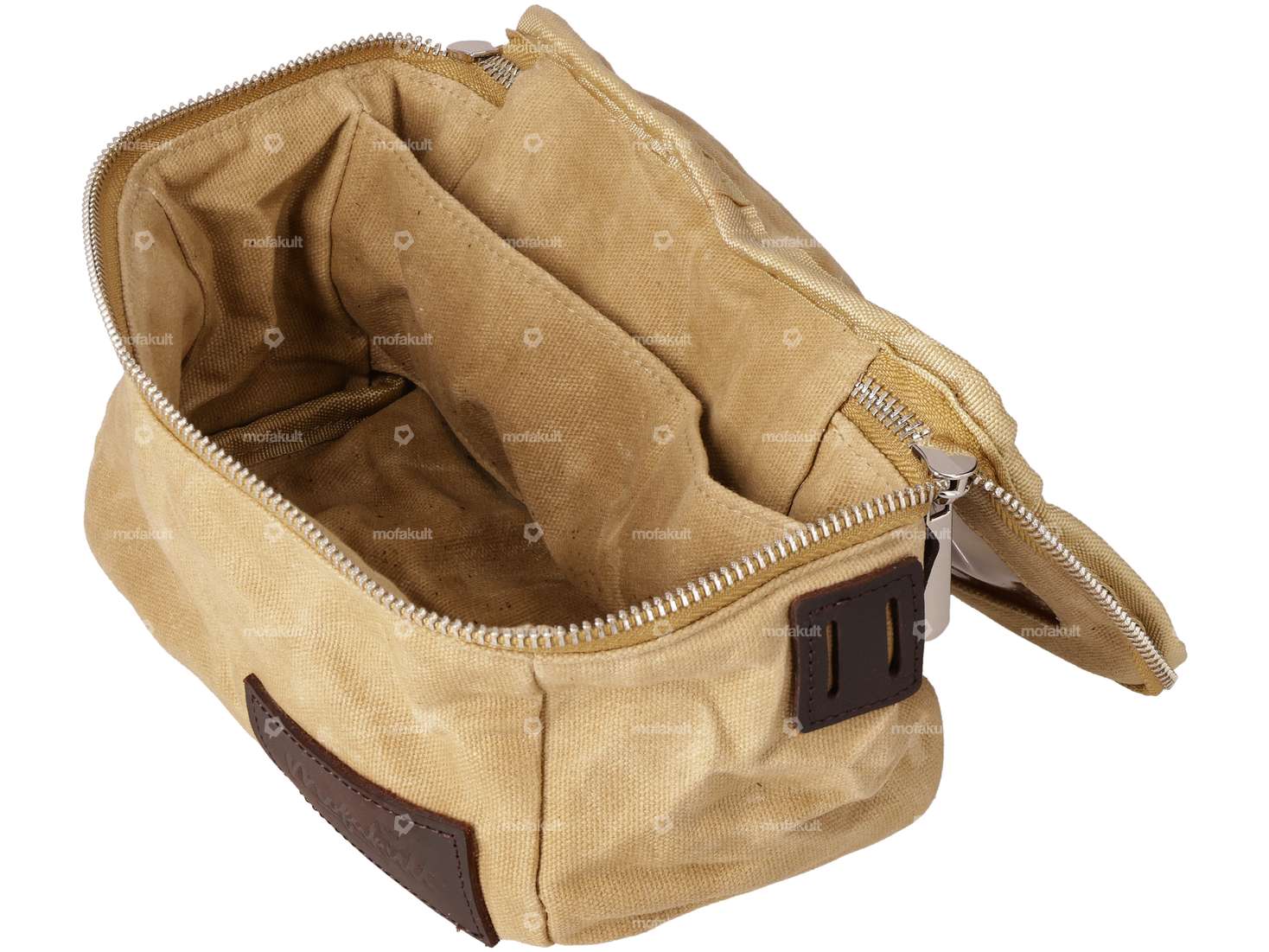mk-Merch Sacoche de guidon "vintage" brune Carousel Image 4