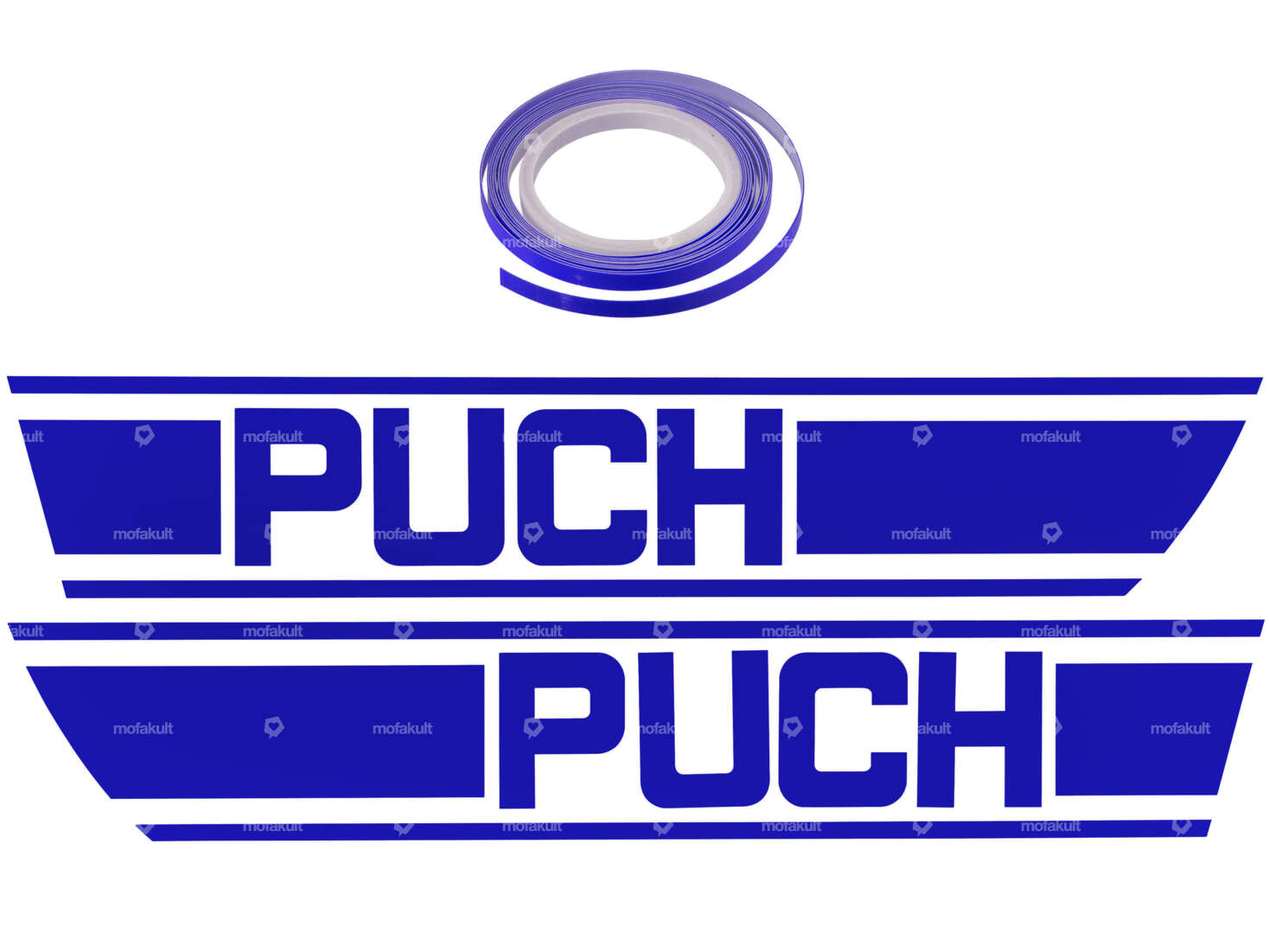 Adhesive kit tank blue foil plot | Puch X30 Carousel Image 1