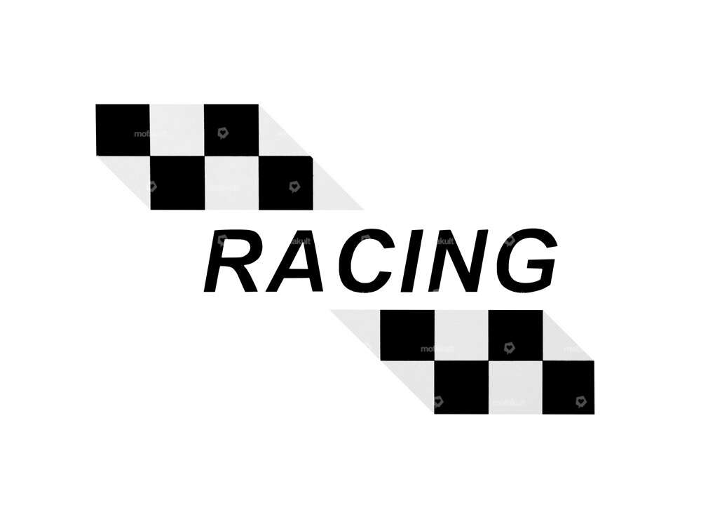 Autocollant Racing réservoir Puch X30 Sport (écriture noire) Carousel Image 1