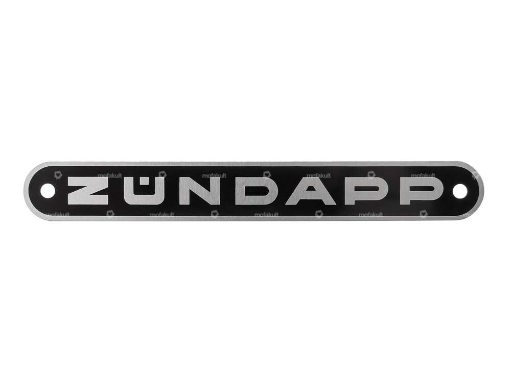 "Zündapp" plaque de tôle noire Carousel Image 1