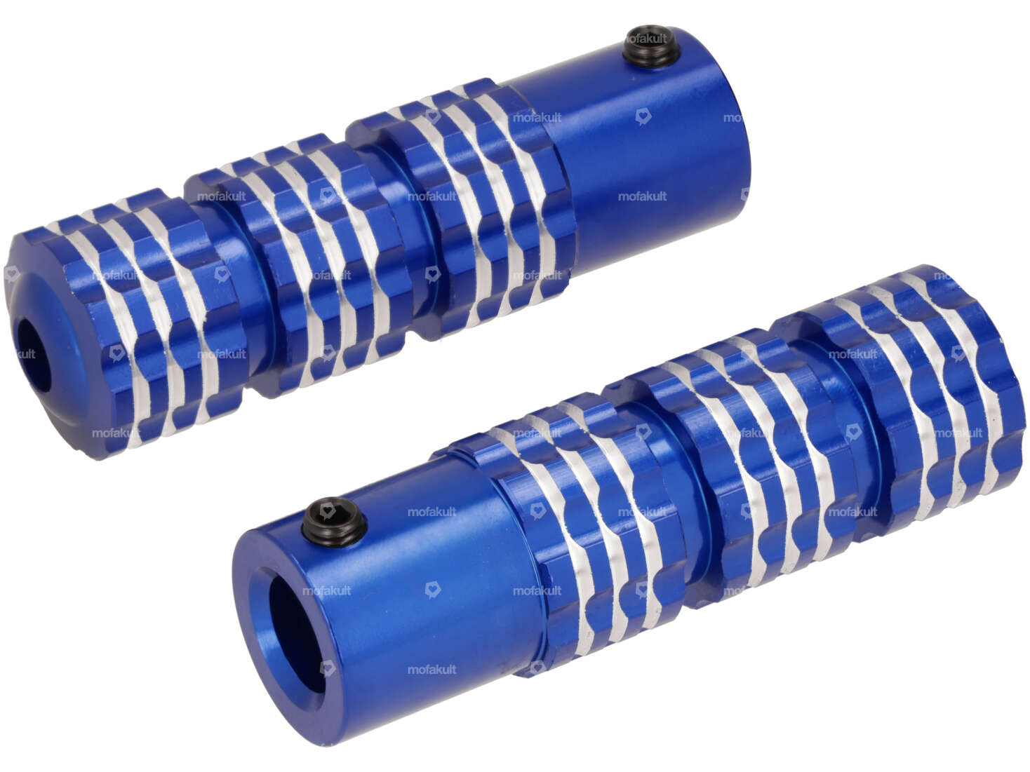 GPO Repose-pieds alu anodisé bleu Carousel Image 1