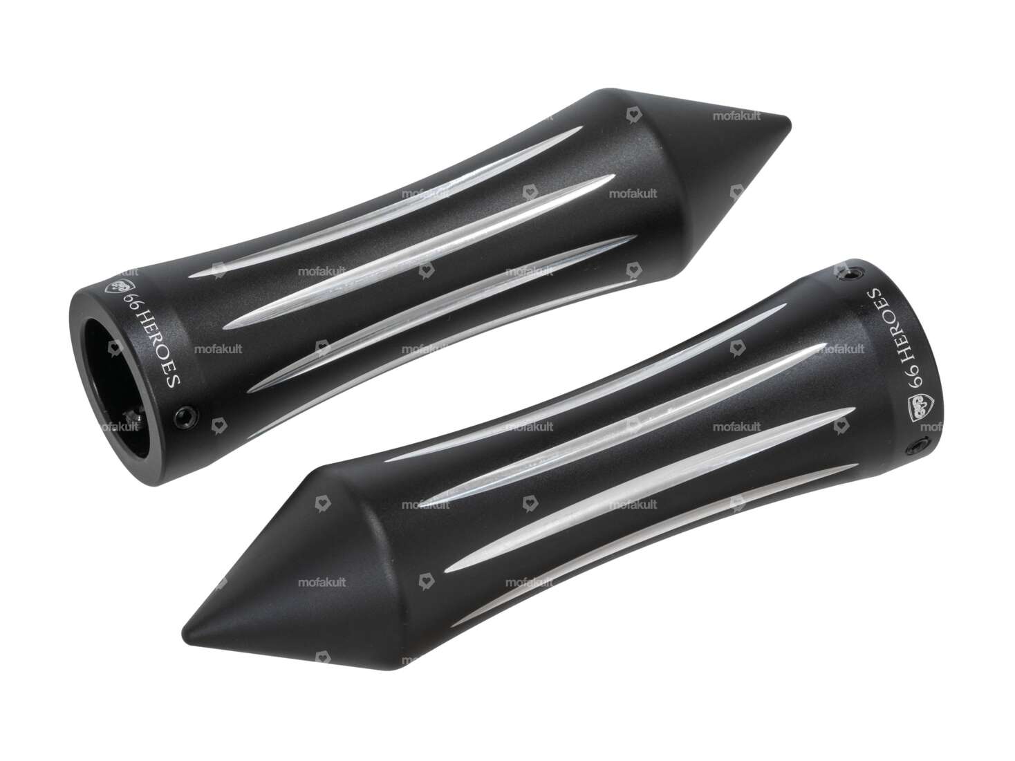 66HEROES Poignées Custom CNC noir / brillant Carousel Image 1