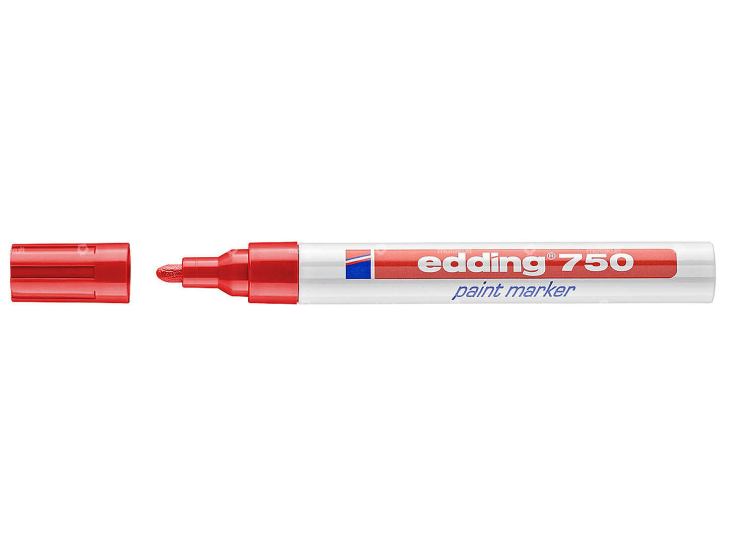 edding 750 Marqueur peinture 2 - 4 mm rouge Carousel Image 1