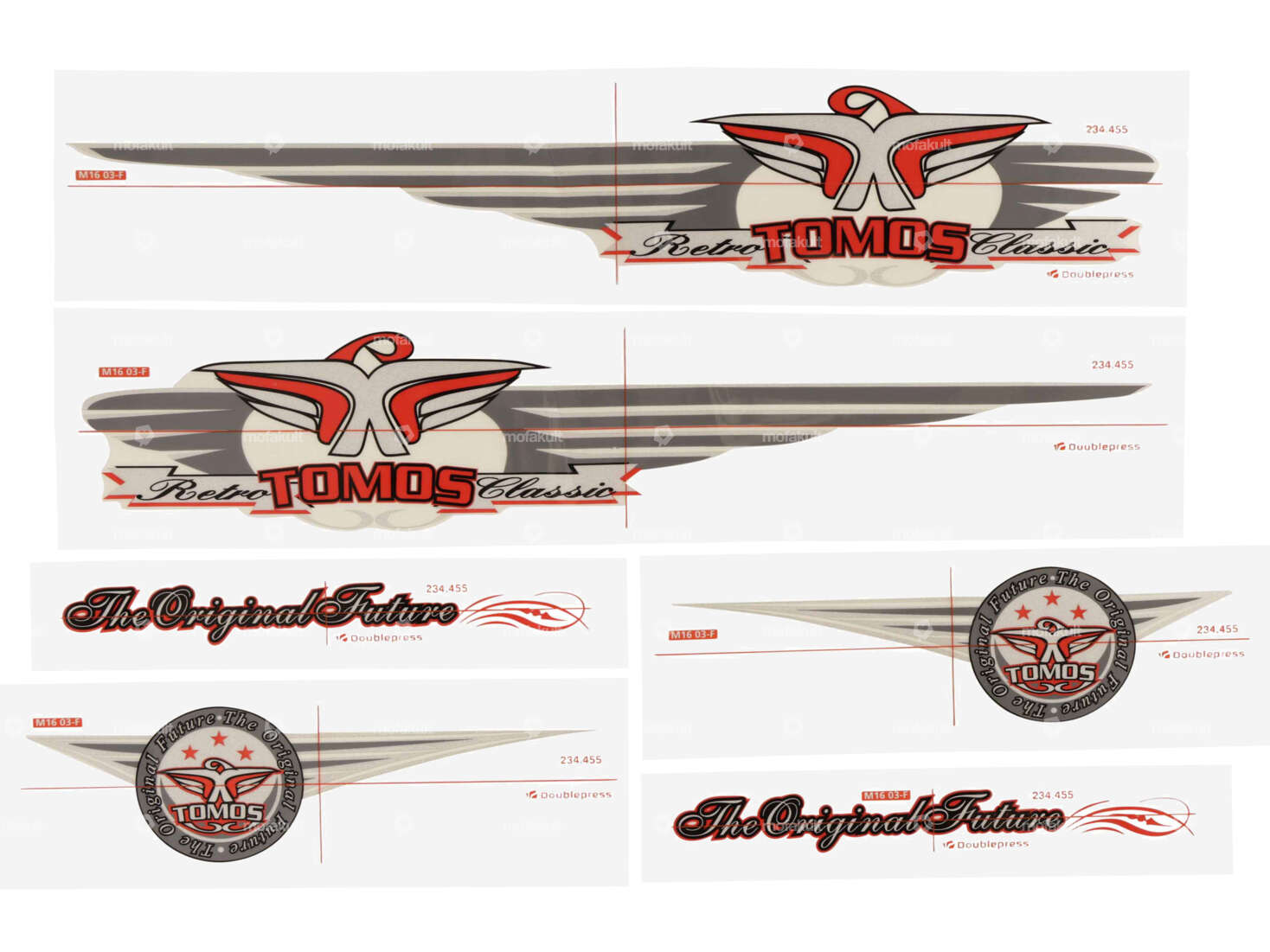 Jeu d'autocollants Tomos "The Original Future Carousel Image 1