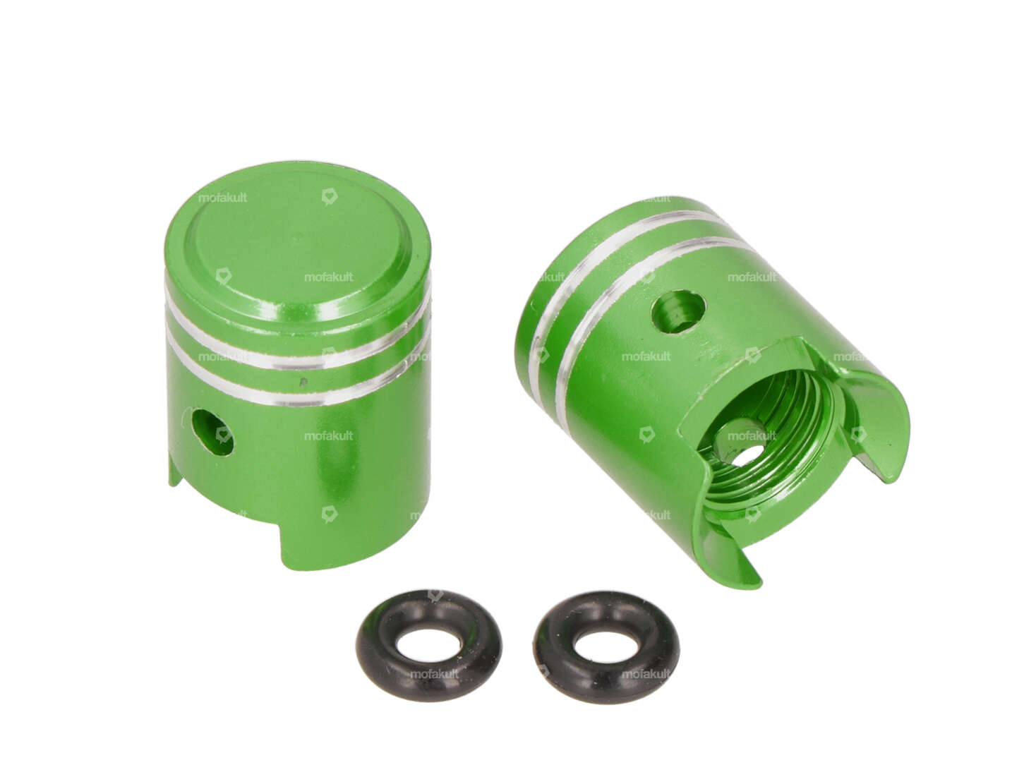 GPO valve caps piston green Carousel Image 1