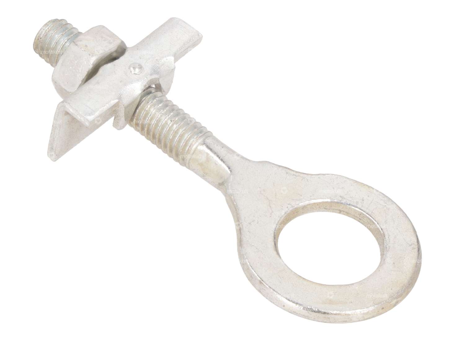 Wheel clamp Ø 12.9 mm M6 guide plate straight galvanized Carousel Image 2