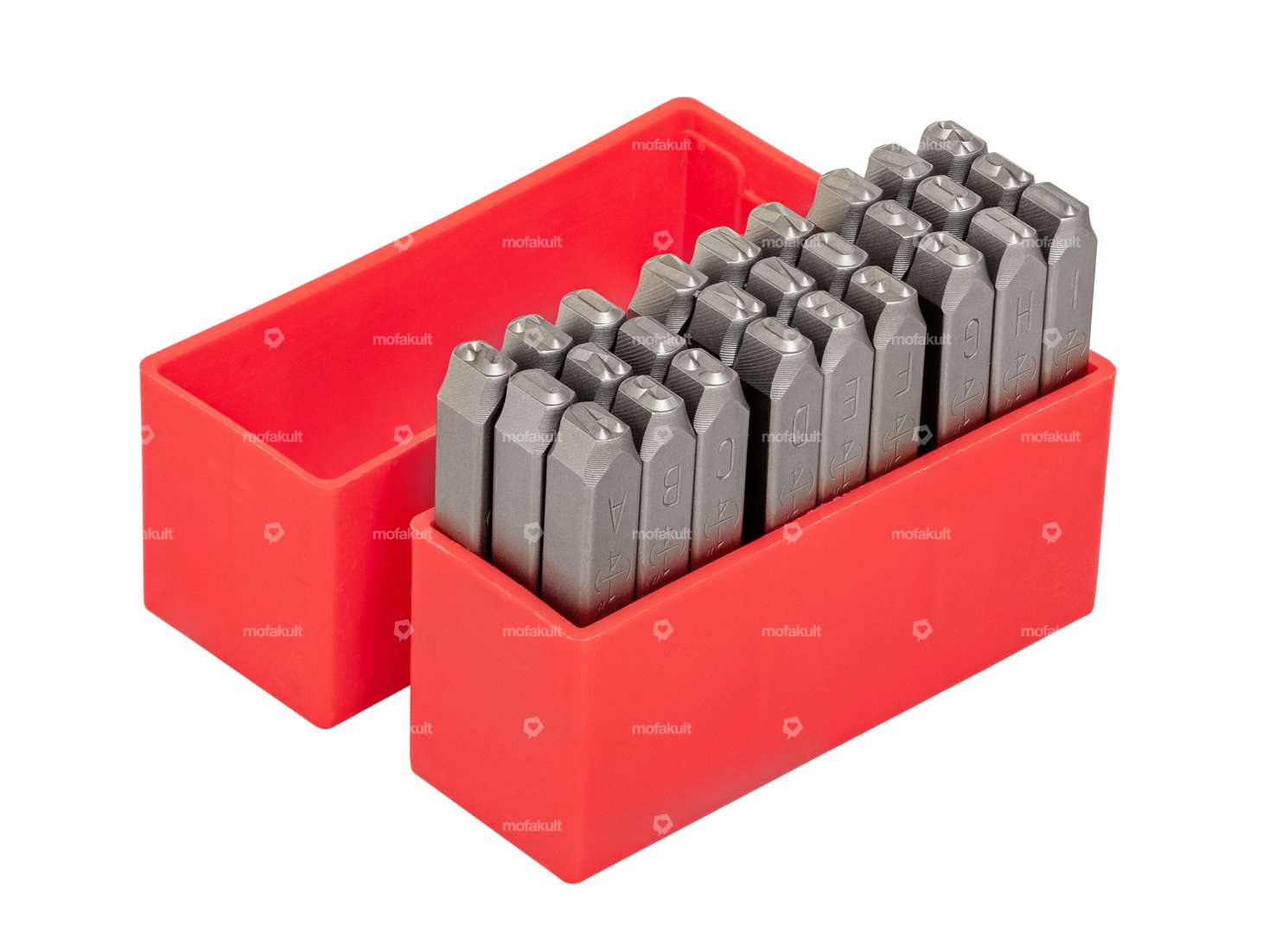 Jeu de lettres à frapper 6 mm 27 pcs. Carousel Image 1