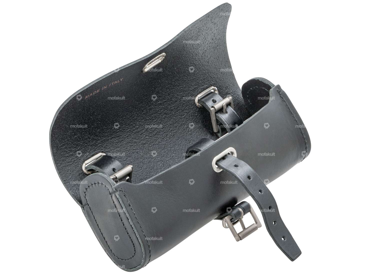 BROOKS saddle bag oval leather black Carousel Image 3