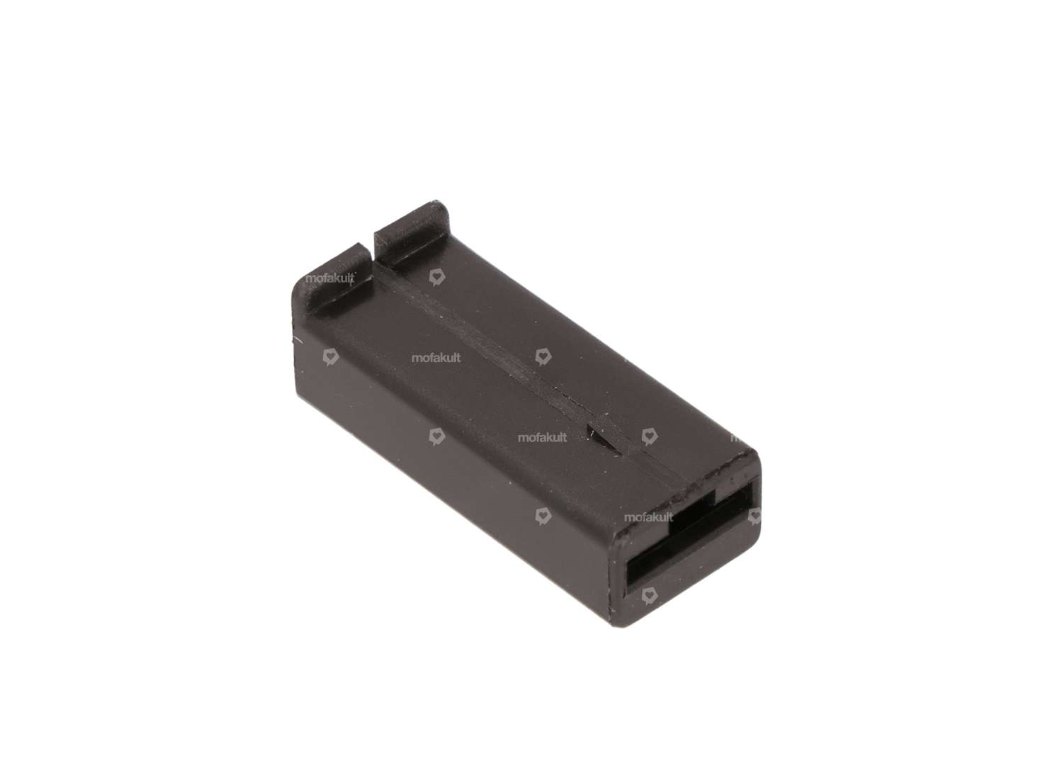 Boîtier à fiches plates 6.3 mm mâle unipolaire noir Carousel Image 2