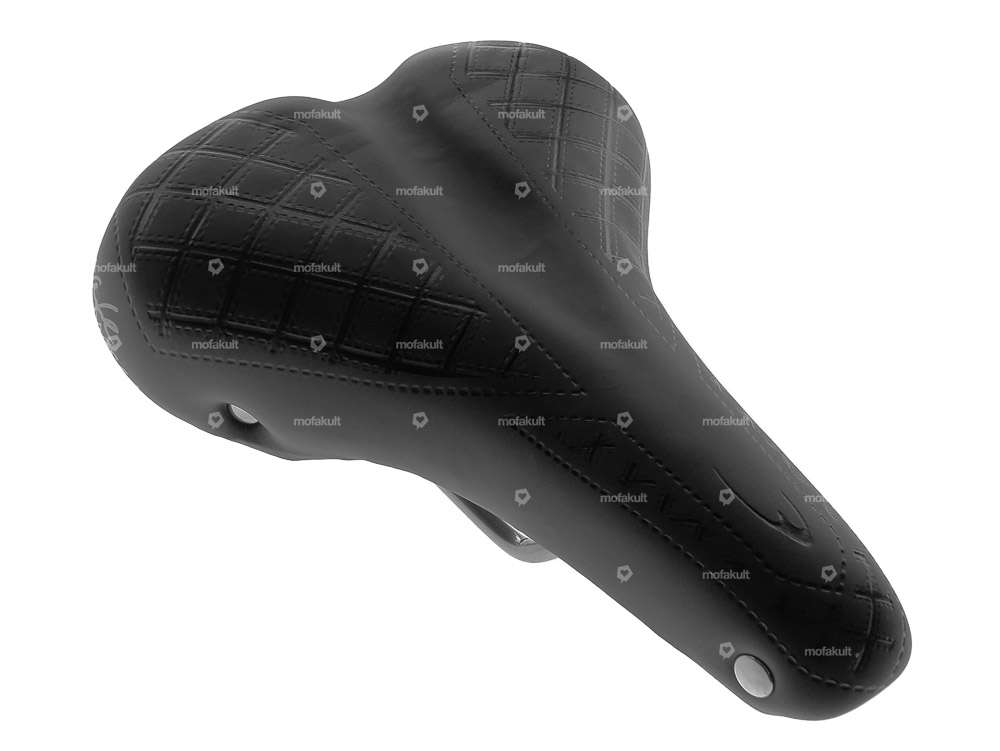 Selle Comfort à ressorts en tonneau, noire Carousel Image 8