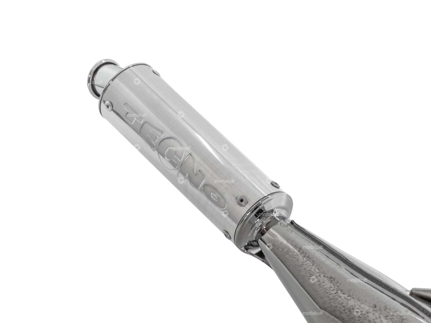 TECNO Échappement chrome / alu | Tomos Revival Carousel Image 2