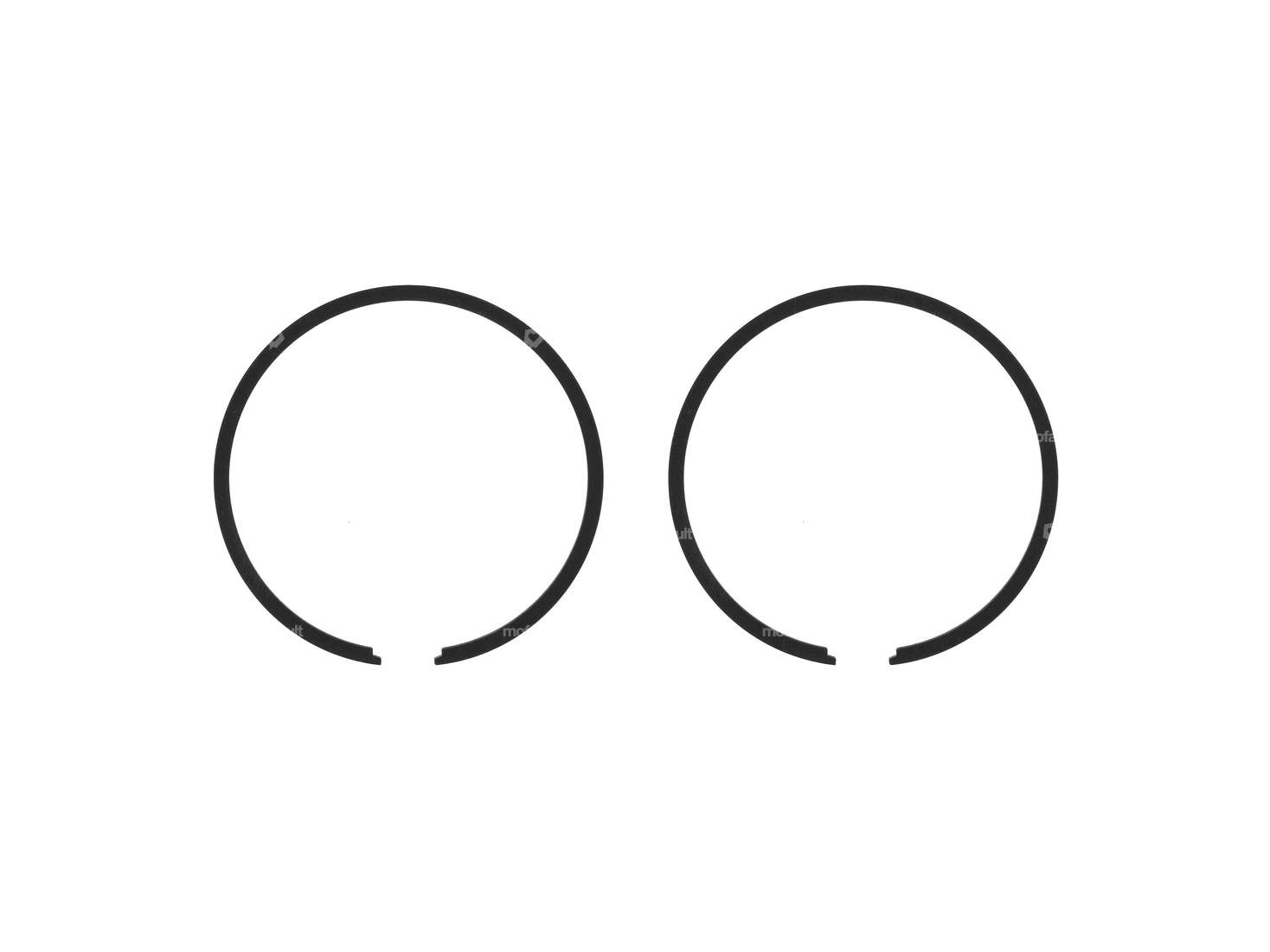 Segments de piston Airsal 38x1.5 mm noir (paire) | Tomos Carousel Image 1