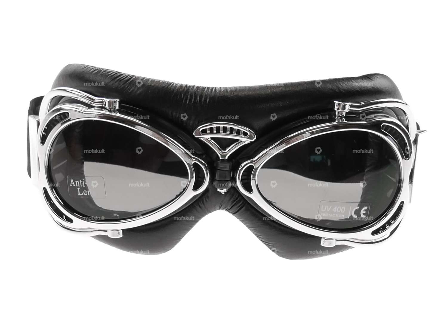 Lunettes d'aviateur vintage chromées Carousel Image 3