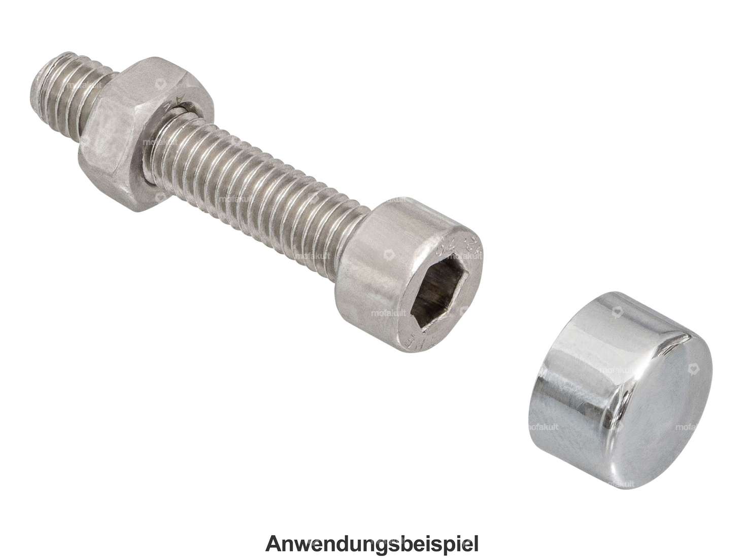 Cache tête à six pans creux M8 Chrome Carousel Image 3