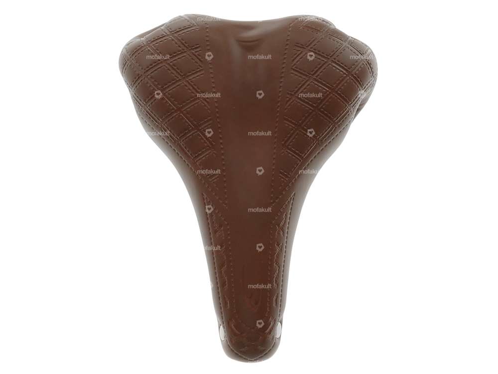Selle Comfort à ressorts en tonneau marron Carousel Image 2