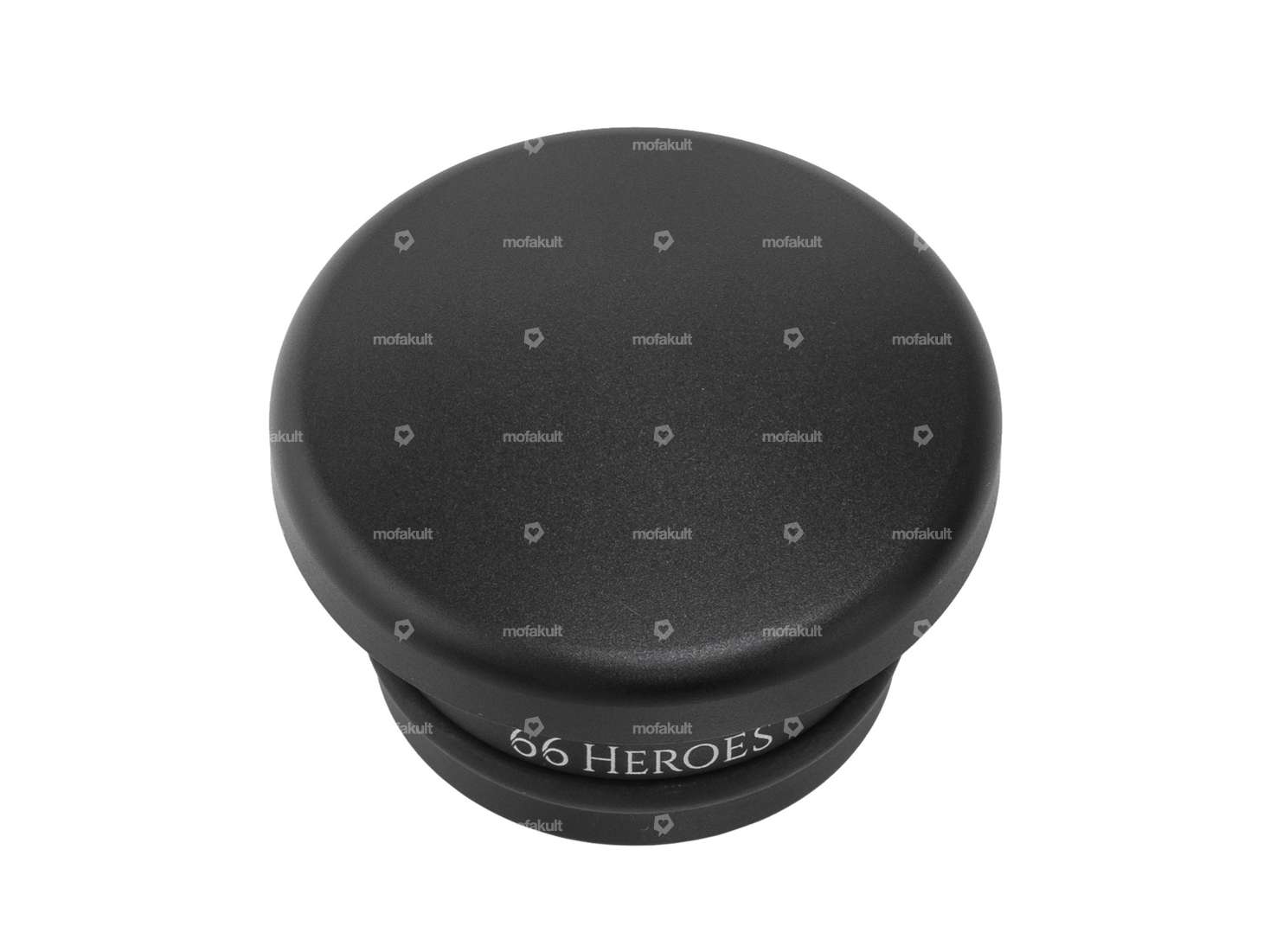 66HEROES Bouchon de réservoir alu rond noir | Piaggio SI Carousel Image 1
