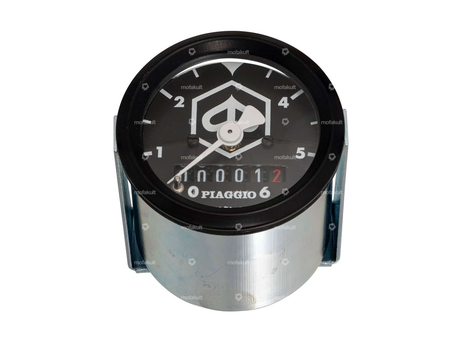 66HEROES Tachymètre "Piaggio" 60 km/h Ø 48 mm | Piaggio Ciao, SI, Bravo, Boxer Carousel Image 1
