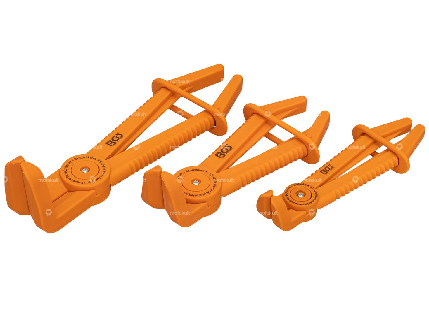 BGS Clamping pliers set (Ø 3 - 24 mm) angled plastic Carousel Image 1