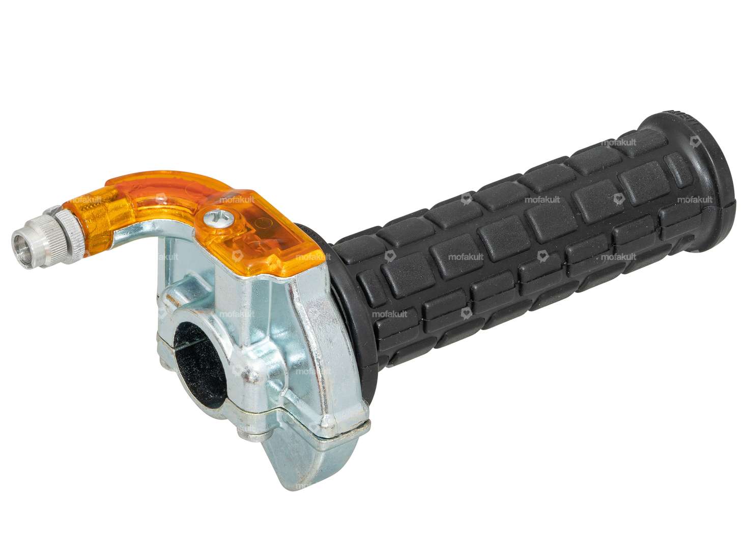 Poignée de gaz Lusito gaz court argent / orange Carousel Image 2