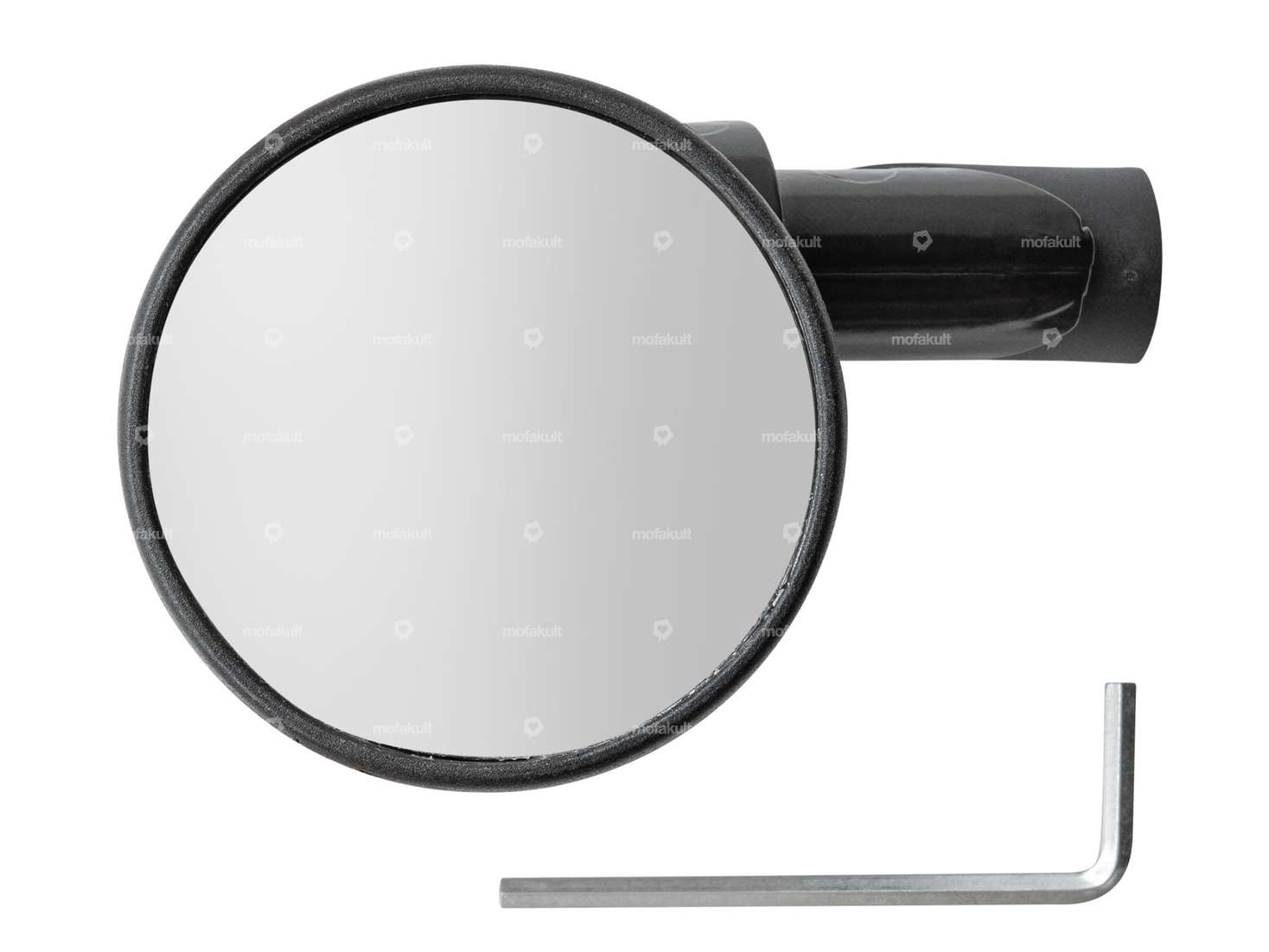 Miroir Bumm rond 6 cm à emboîter noir Carousel Image 1