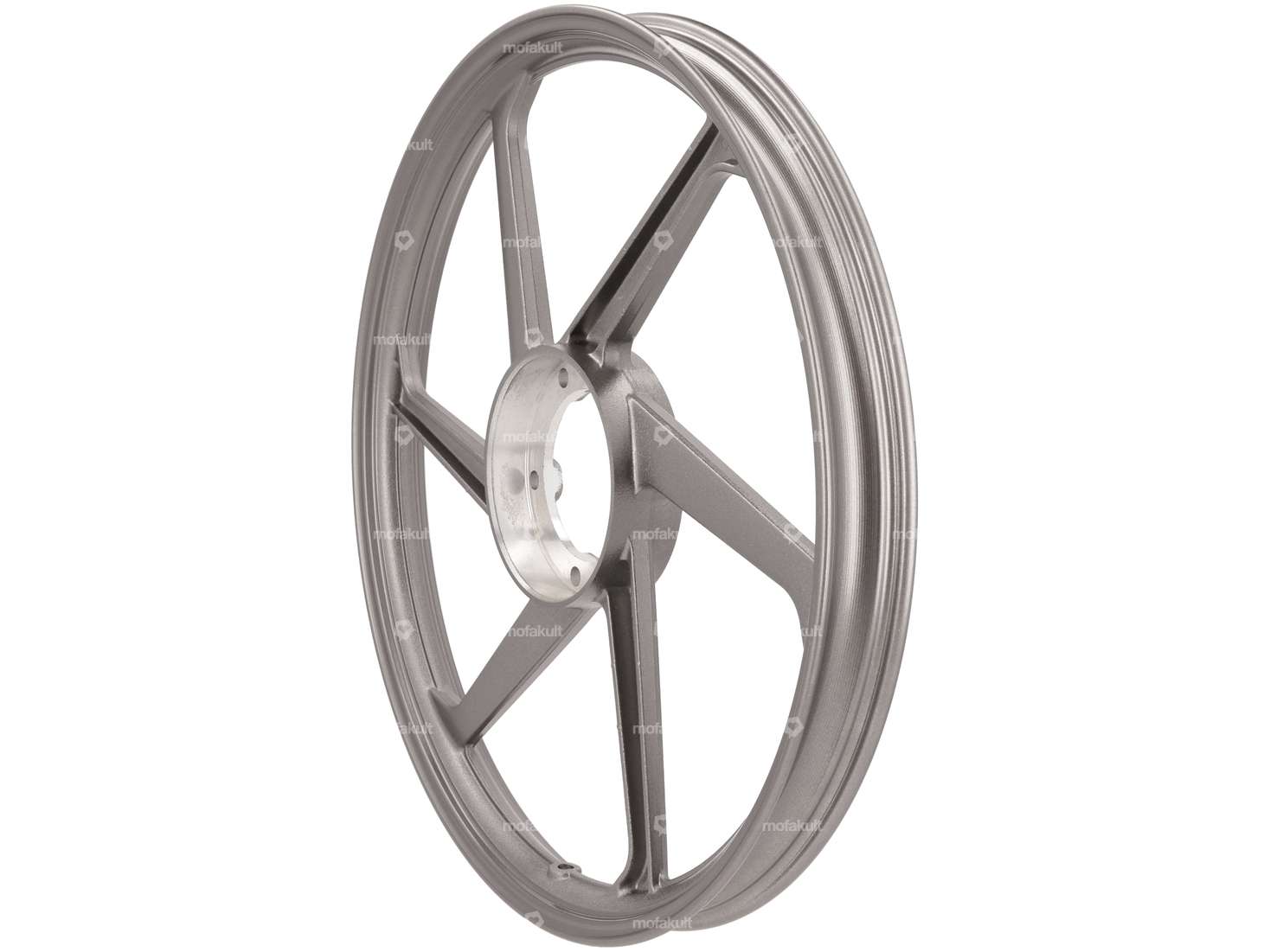Wheel 17" cast iron anthracite (6 single spokes) | Puch Carousel Image 1