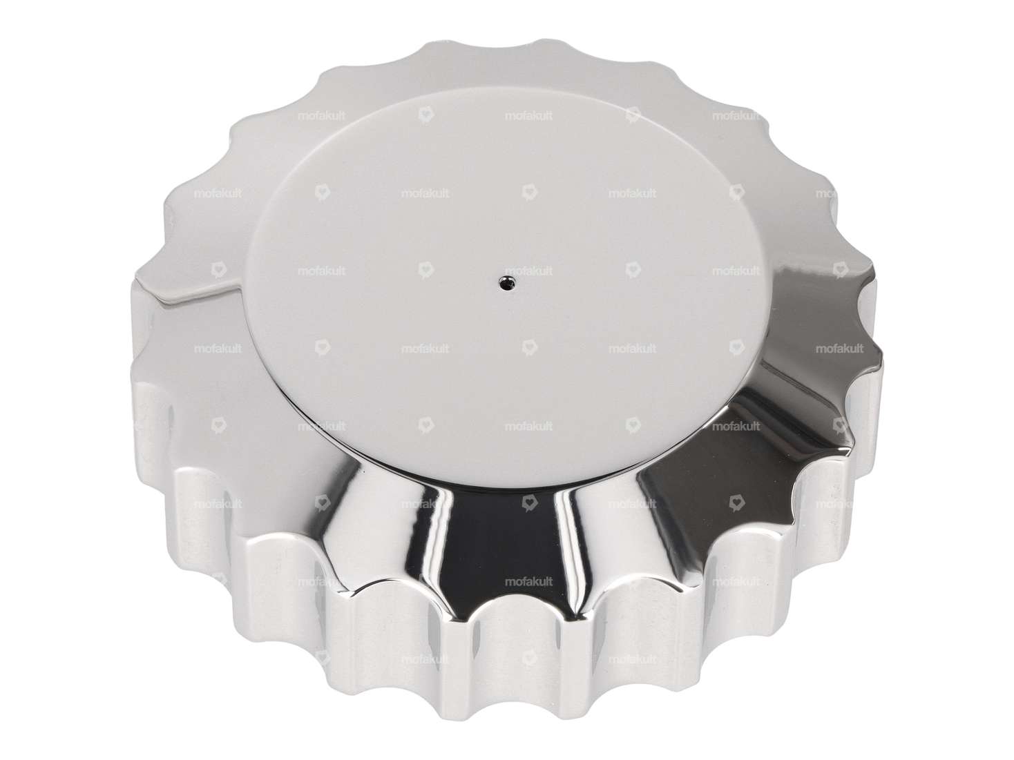 66HEROES Bouchon de réservoir à baïonnette 30 mm chrome Carousel Image 1