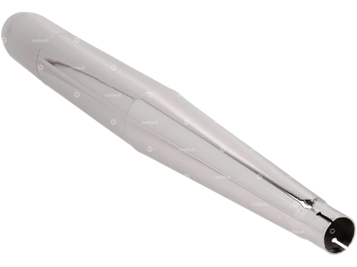 Pot d'échappement cigare Ø 28 / 70 mm chrome Carousel Image 3