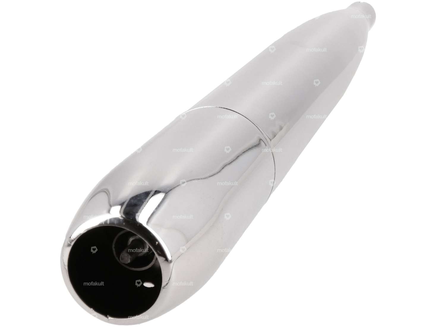 Kit d'échappement cigare Ø 28 / 65 mm chrome | Hercules Prima, Optima Carousel Image 2