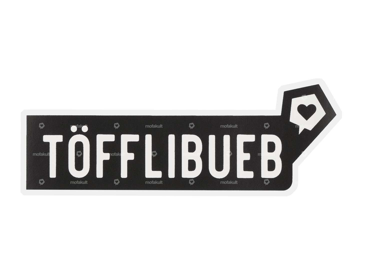 mk-Merch autocollant "TÖFFLIBUEB" 25 x 100 mm Carousel Image 1