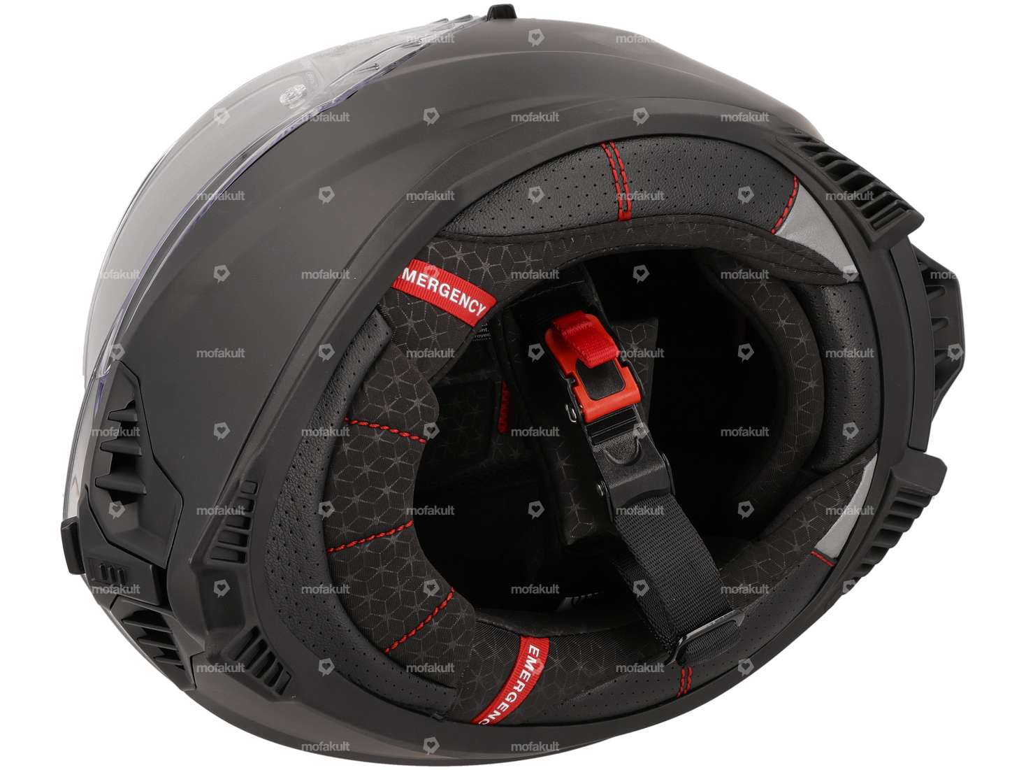 gms casque intégral "Hexago" noir-mat Carousel Image 4