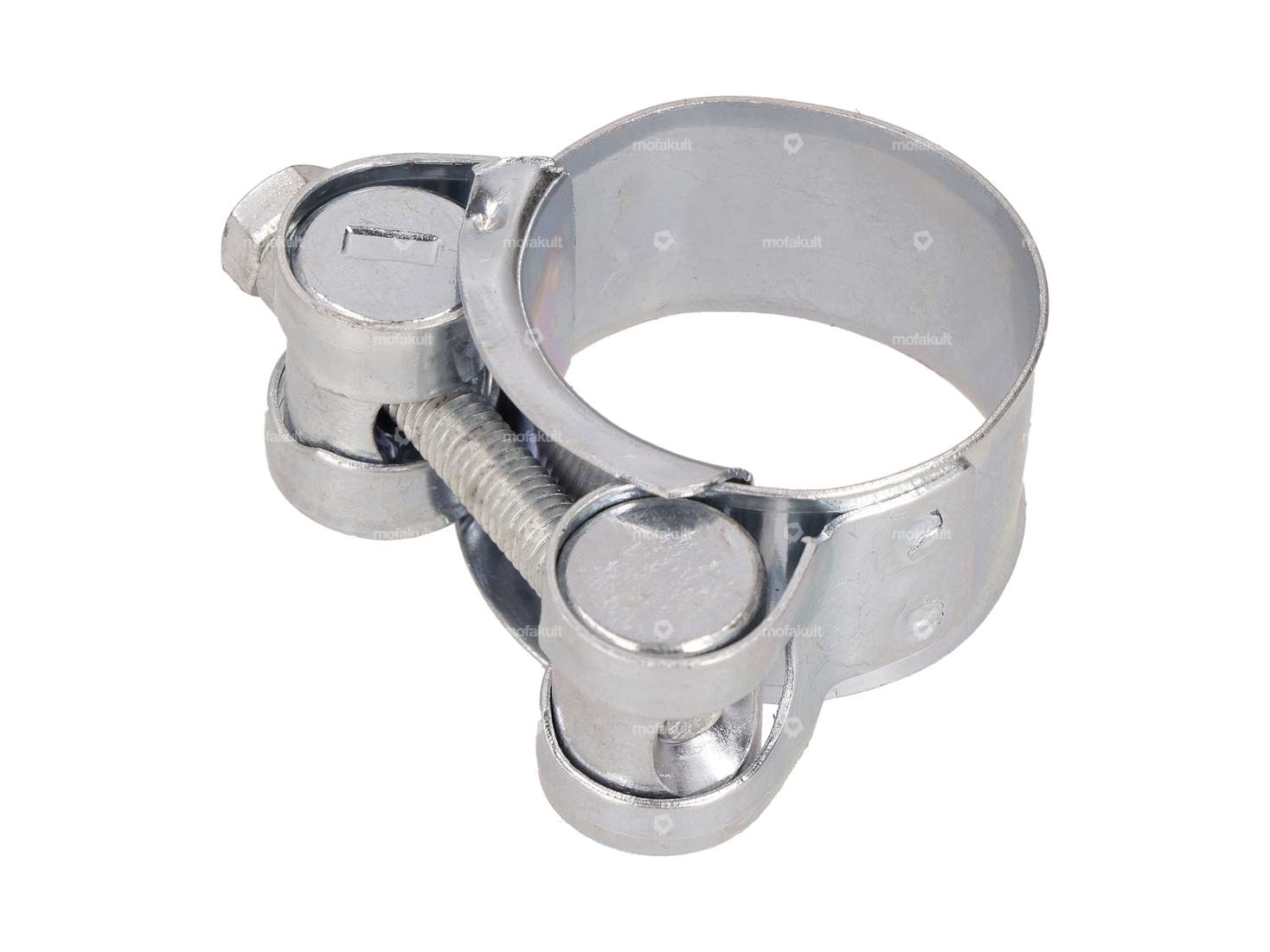 Solid Screw Clamp 26–28 mm W1, Galvanized Carousel Image 2