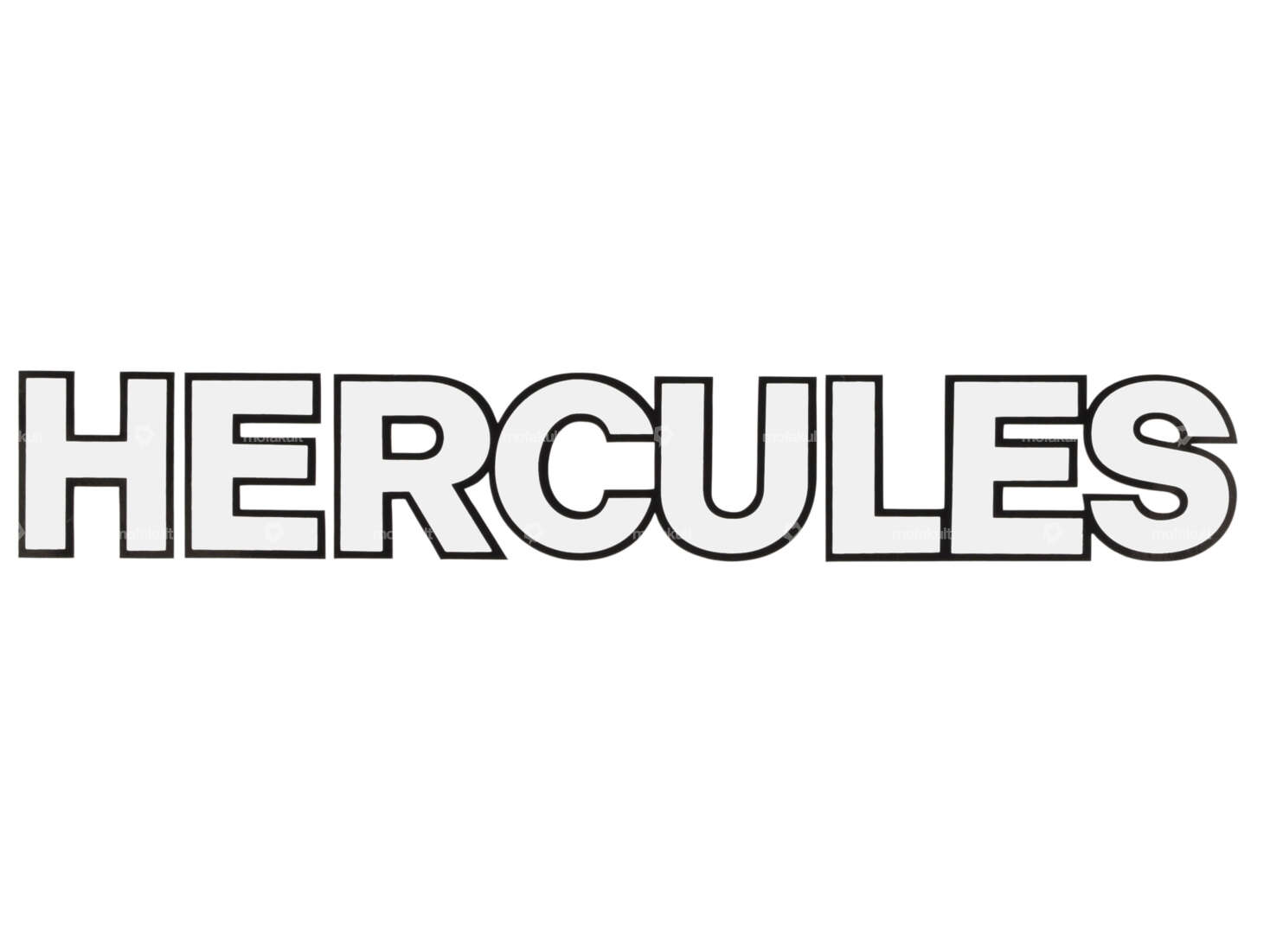Autocollant "HERCULES" (libre) 189 x 28 noir / blanc Carousel Image 1