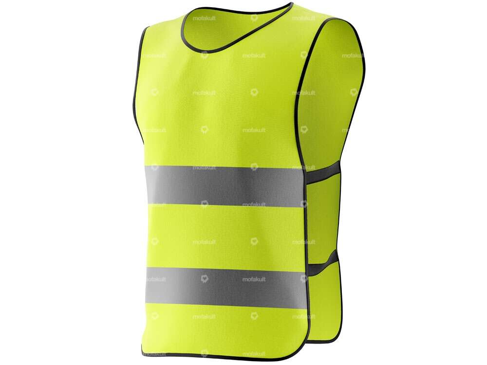 Gilet fluorescent avec réflecteurs Carousel Image 1