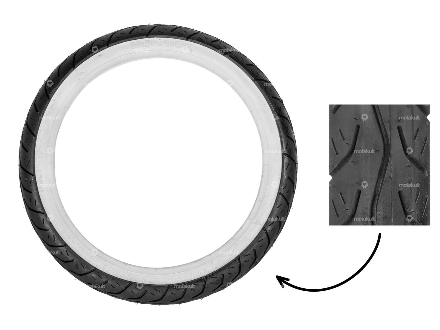 Merrick 2.50 x 16" MK 528 paroi blanche Carousel Image 1