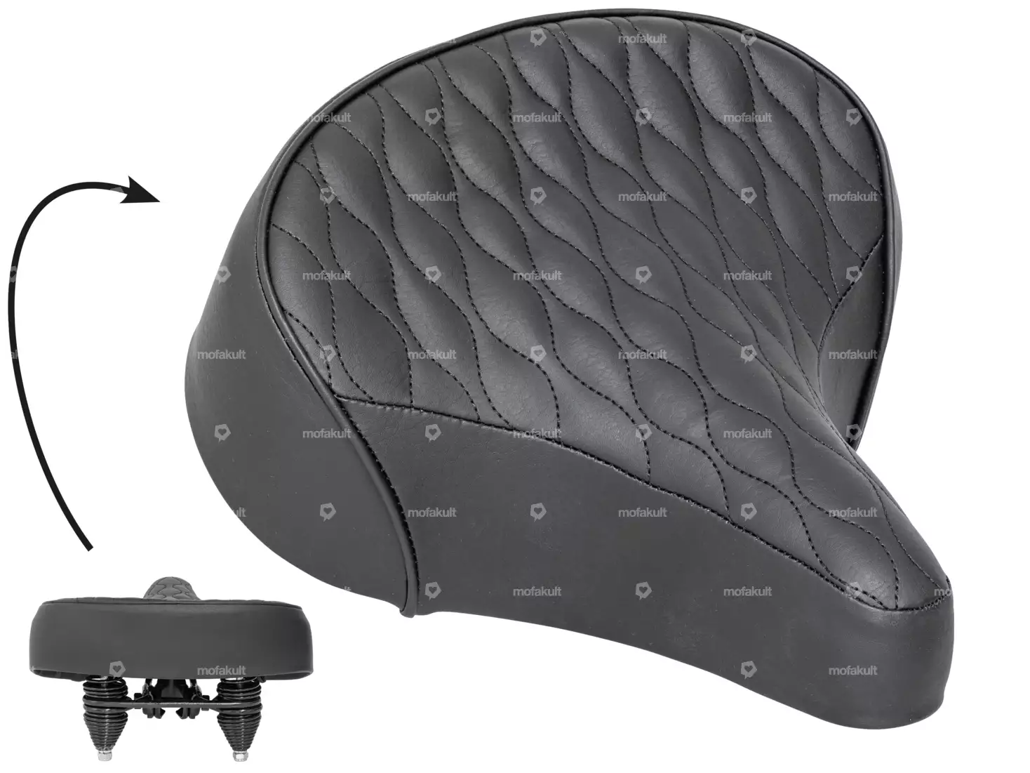 Asiento de gel Selle Royal Bike con 2 muelles, cómodo y ancho Asiento de gel Selle Royal Bike con 2 muelles, cómodo y ancho