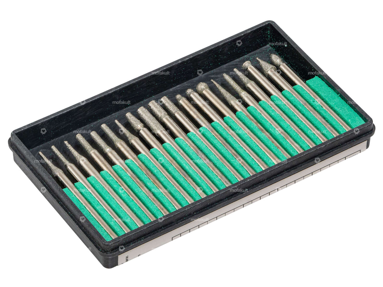 BGS Set de meules diamantées petit 20 pcs (prise 3 mm) Carousel Image 1