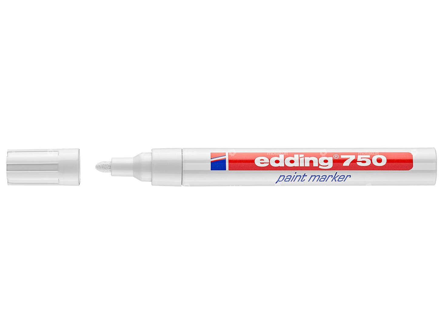 edding 750 paint marker 2 - 4 mm white Carousel Image 1