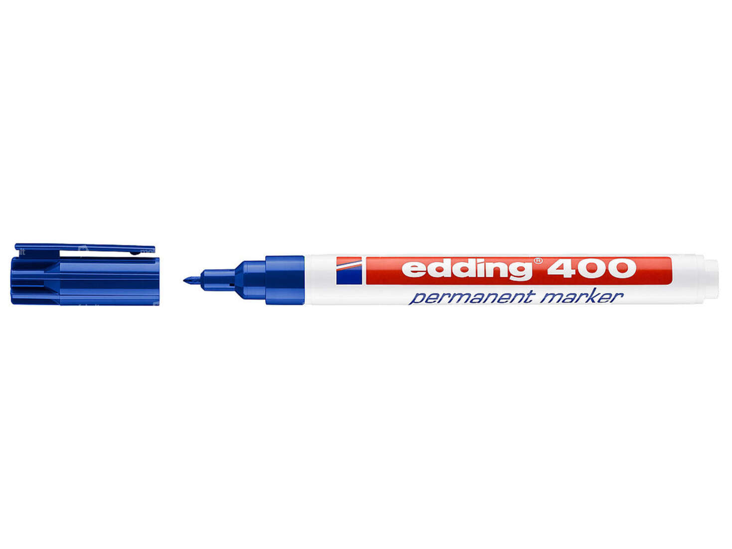 edding 400 permanent marker 1 mm blue Carousel Image 1