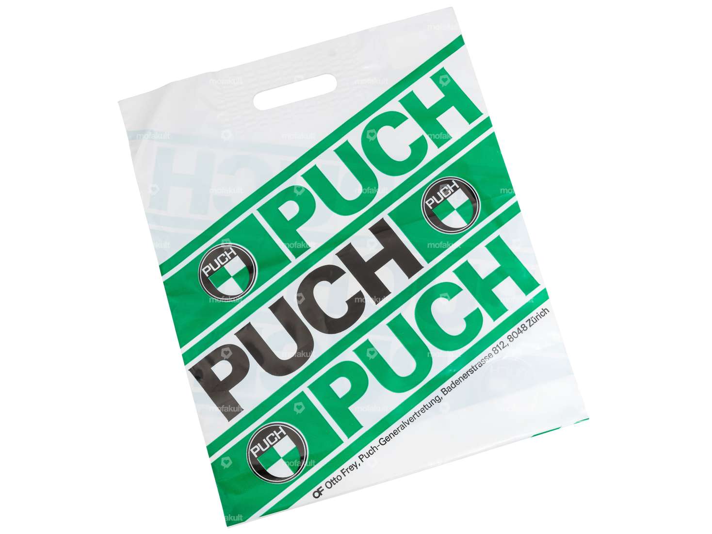 Sac de transport Puch vert plastique NOS Carousel Image 1