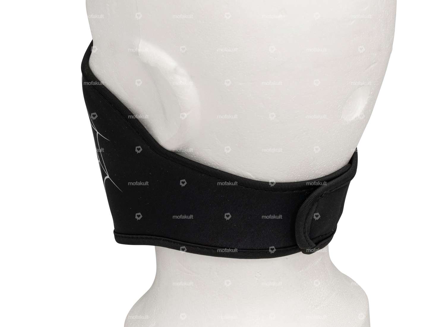 Masque facial "Spider Web" noir Carousel Image 2