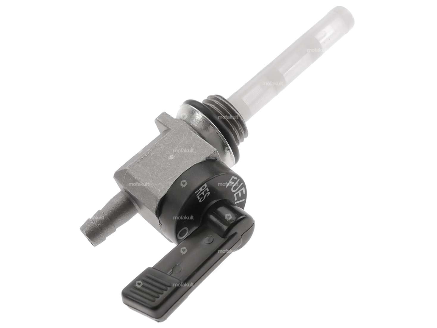 Robinet d'essence OMG vertical M14x1.5 marqué (à visser) sortant vers le bas Carousel Image 2