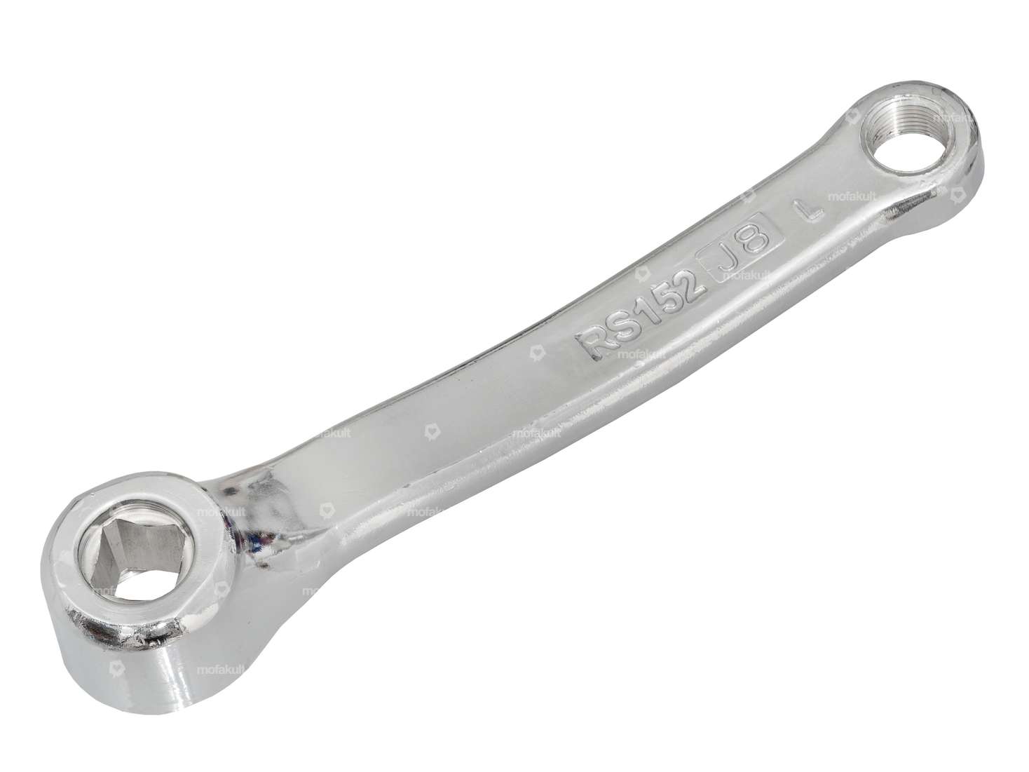 GPO pédalier gauche 4 pans chrome | Pony (P8082) Carousel Image 2