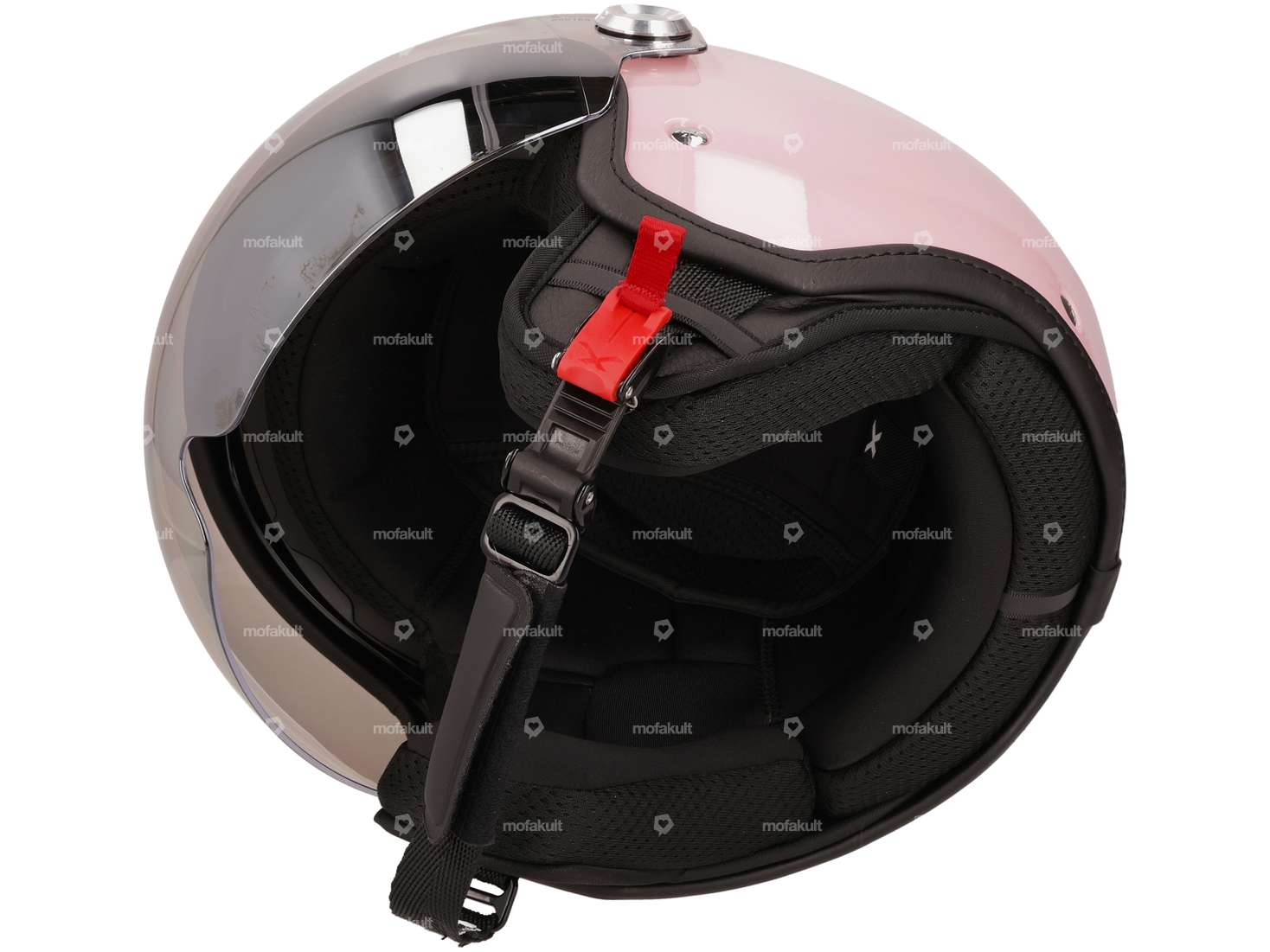 NEXX casque jet "Styler" rose brillant (XS-M) Carousel Image 4