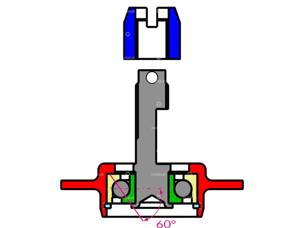 swiing® revival Tirant à 2 lamelles version High End | Puch Z50 Carousel Image 3