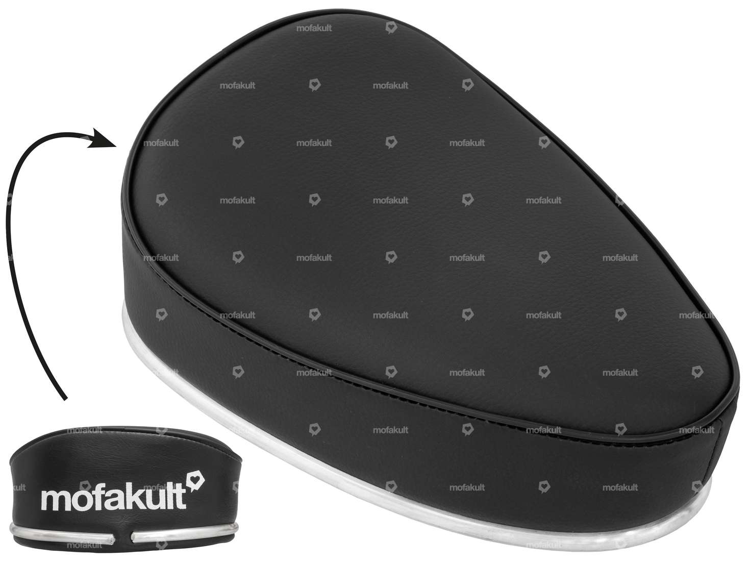 Seat bench "mofakult" lettering black Carousel Image 1