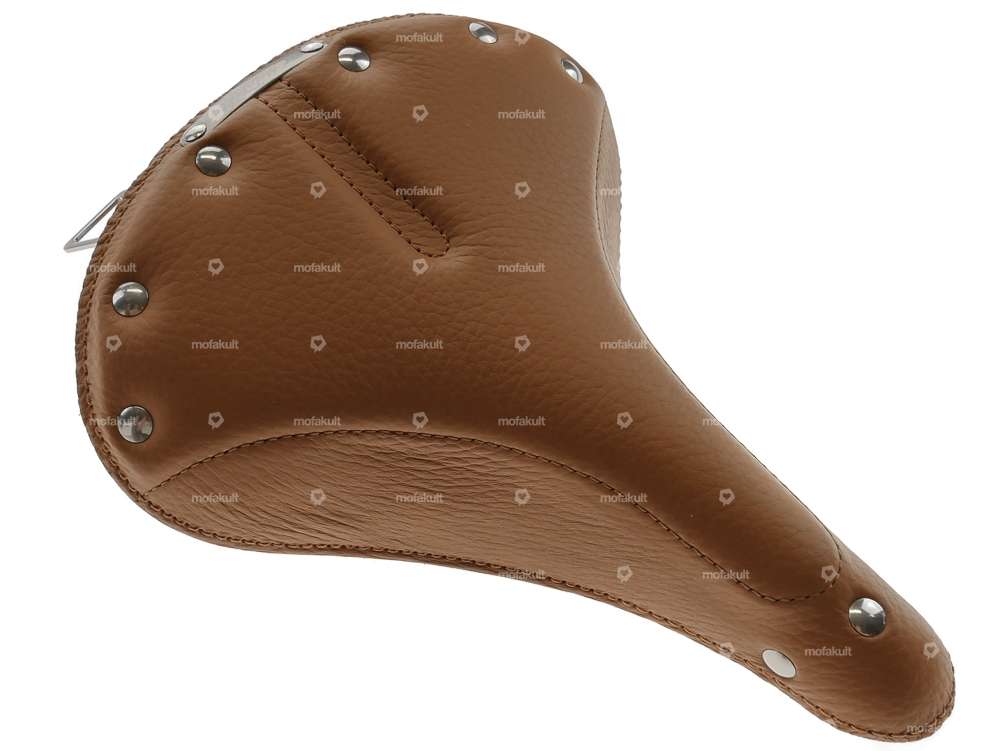 selle *mofakult-édition* cuir ressorts tonneaux marron clair Carousel Image 2