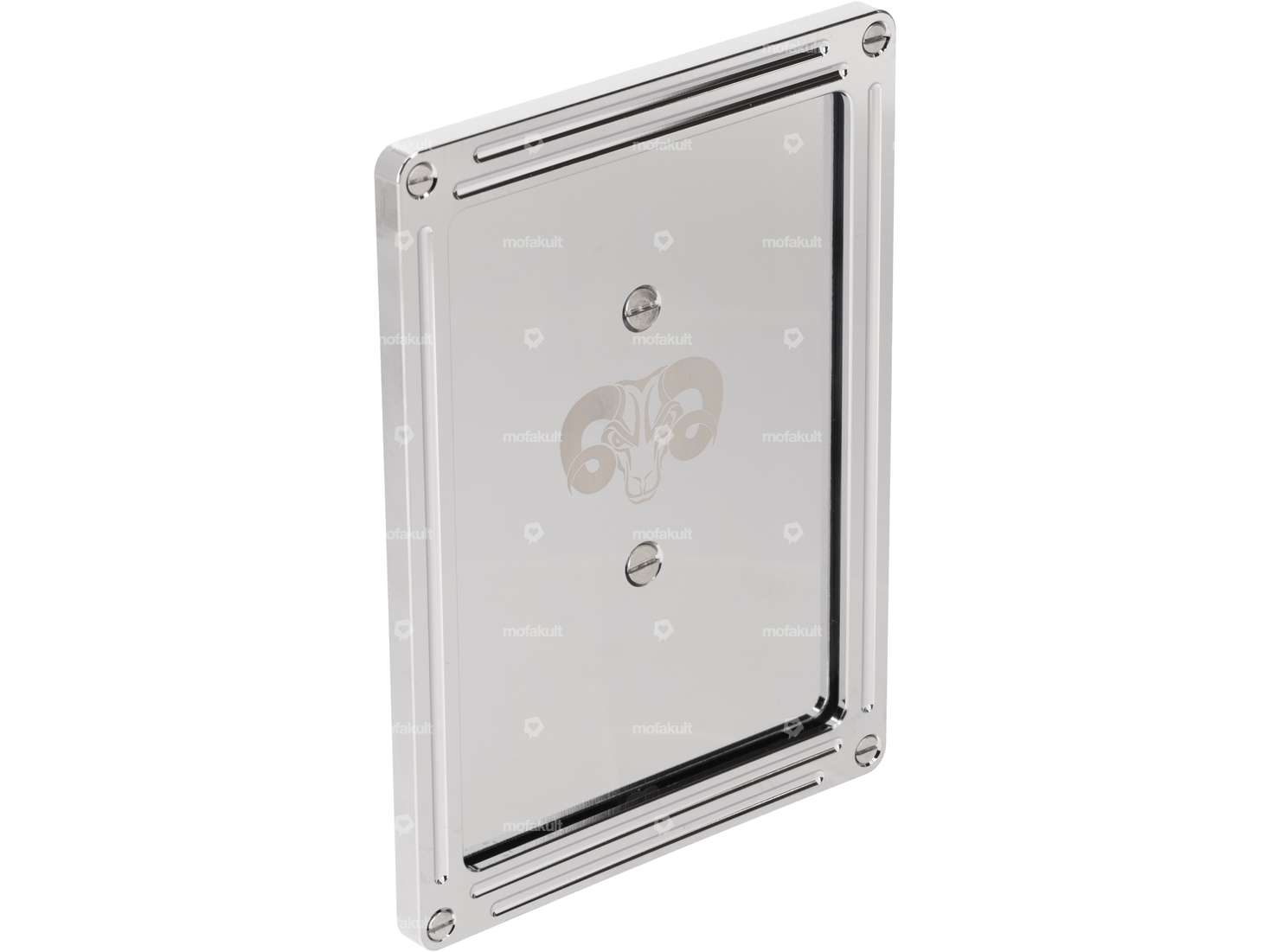 66HEROES Cadre de numérotation Custom chromé (version CH) Carousel Image 1